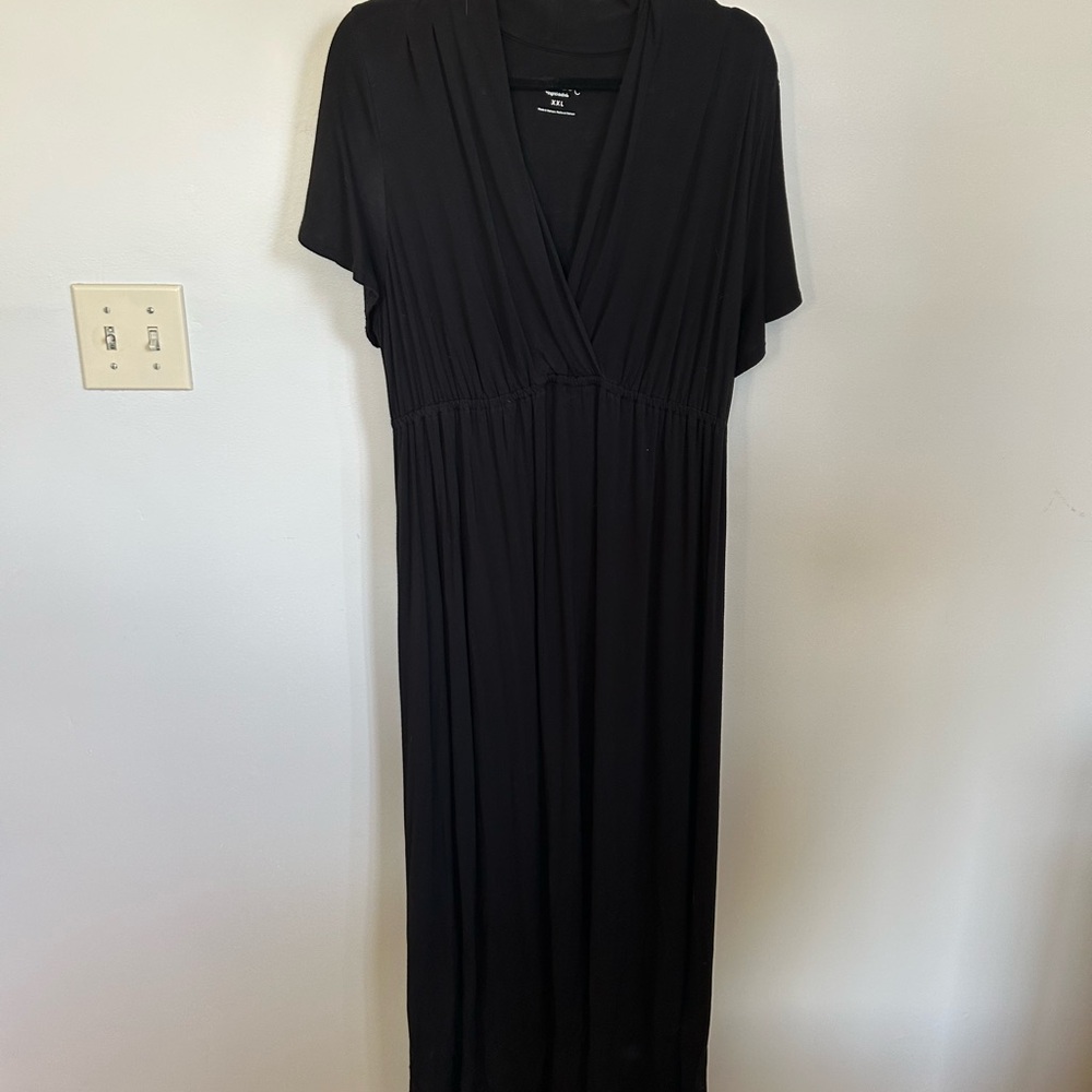The perfect maternity black knit Maxi Dress size XXL 16-18